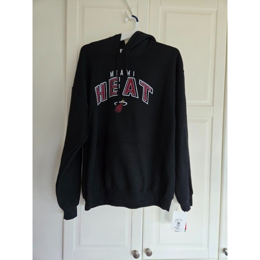 MIAMI Heat NBA Graphic Hoodie Sweatshirt - Mens Large - NEW